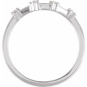 14K White Gold 1/10 CTW Natural Diamond Aquarius Constellation Ring