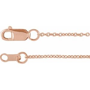 14K Rose Gold Natural Turquoise Sideways Cross 6 1/2-7 1/2" Bracelet – image 3