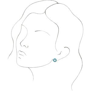 Sterling Silver Natural White Opal Cabochon Earrings – image 3