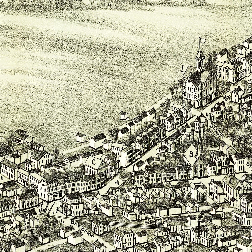 Vintage Map of Mount Joy, Pennsylvania 1894