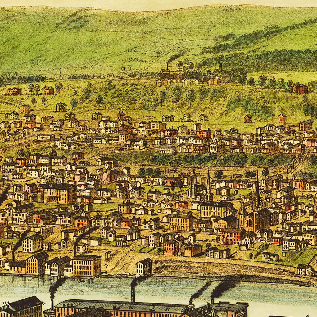 Vintage Map of New Brighton, Pennsylvania 1883