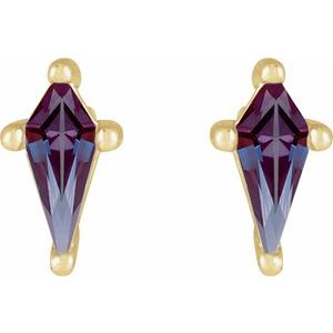 Kite 4-Prong Stud Earrings