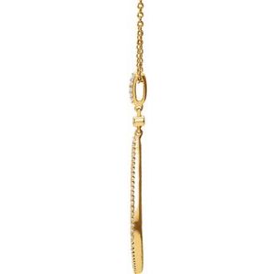 14K Yellow Gold 1/4 CTW Natural Diamond 18" Necklace