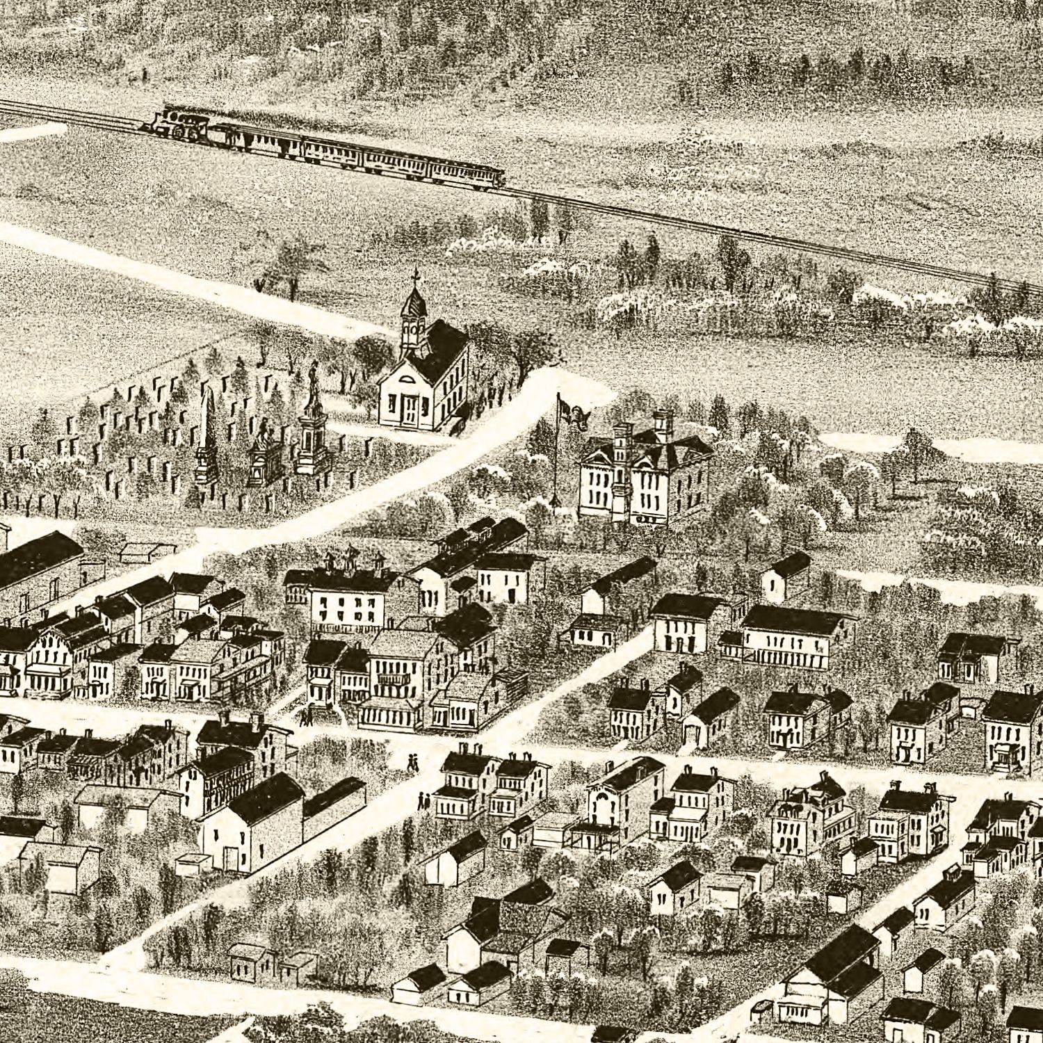 Vintage Map of Newmanstown & Sheridan, Pennsylvania 1898