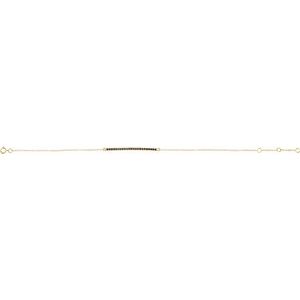14K Yellow Gold Natural Blue Sapphire 8" Bracelet – image 2