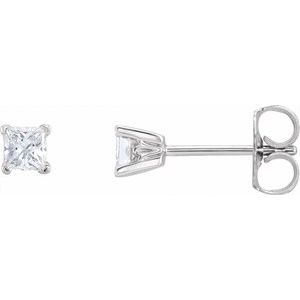 14K White Gold 1 CTW Natural Diamond Earrings