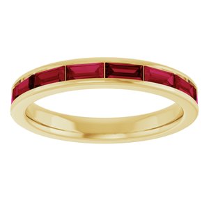 Straight Baguette Stackable Ring