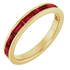 Straight Baguette Stackable Ring