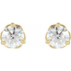 14K Yellow Gold 3/8 CTW Natural Diamond Infinity-Inspired Earrings – image 2