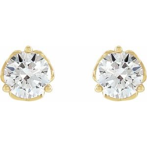14K Yellow Gold 1/5 CTW Natural Diamond Celtic-Inspired Earrings – image 2