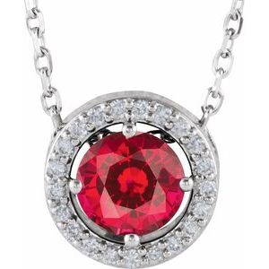 Halo-Style Necklace or Pendant
