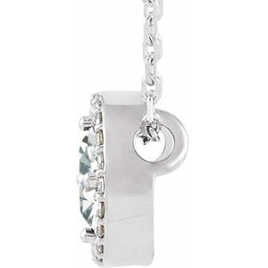 14K White Gold 1/2 CTW Natural Diamond 16" Necklace