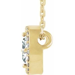 14K Yellow Gold 1/2 CTW Natural Diamond 16" Necklace