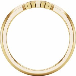 14K Yellow .07 CTW Natural Diamond Matching Band