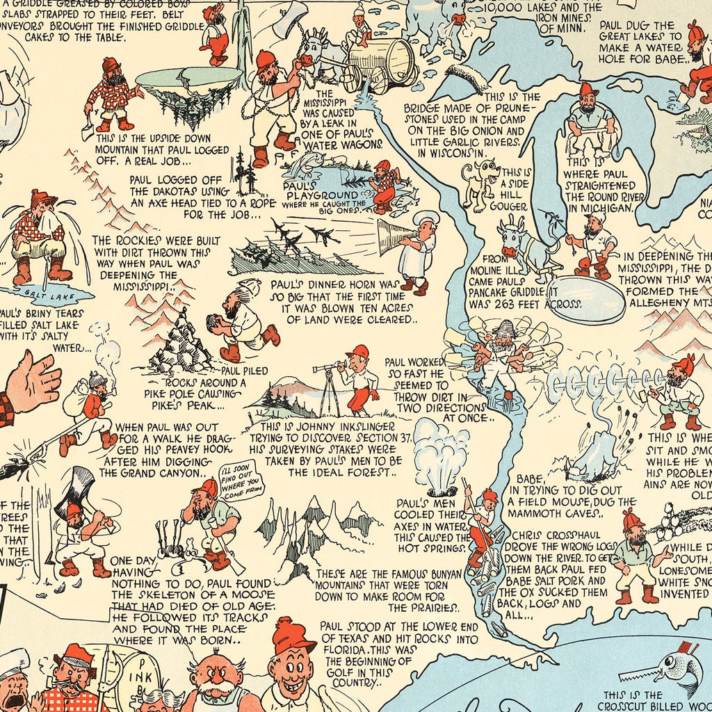 Vintage Map of United States 1935