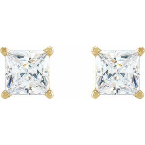 14K Yellow Gold 1/3 CTW Natural Diamond Earrings – image 2