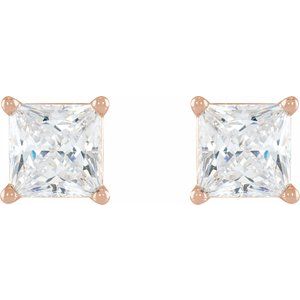 14K Rose Gold 1/2 CTW Natural Diamond Earrings – image 2