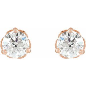 14K Rose Gold 3/8 CTW Natural Diamond Infinity-Inspired Earrings – image 2