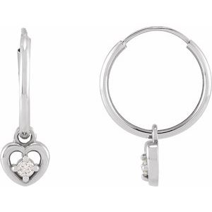 Heart Hoop Earrings