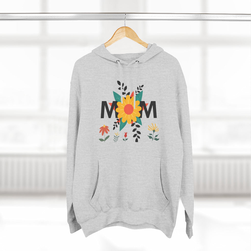 Mom Floral Pattern Three-Panel Fleece Hoodie