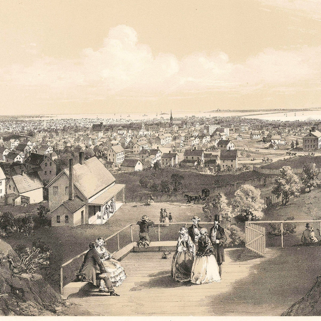 Vintage Map of Lynn, Massachusetts 1856