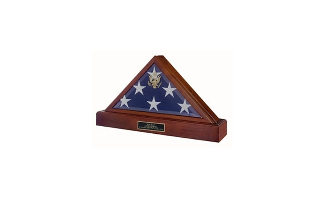 Flag and urn display case, Eternity Flag case, Flag Display Case