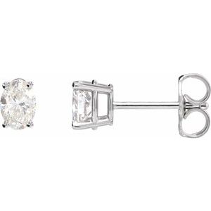 Platinum 5 CTW Lab-Grown Diamond Earrings