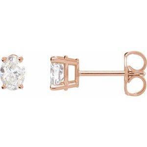 14K Rose Gold 1/3 CTW Lab-Grown Diamond Earrings
