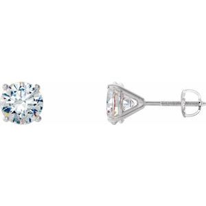 14K White Gold 1 CTW Natural Diamond Cocktail-Style Earrings