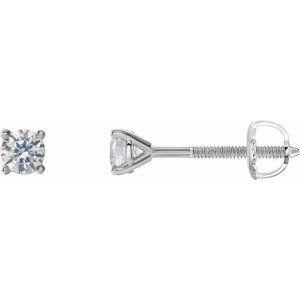 14K White Gold 1/5 CTW Natural Diamond Cocktail-Style Earrings