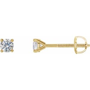 14K Yellow Gold 1/3 CTW Natural Diamond Cocktail-Style Earrings