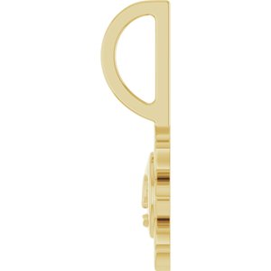18K Yellow Gold-Plated Sterling Silver Sun Charm/Pendant – image 3