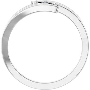 14K White Gold .02 CTW Natural Diamond Ring