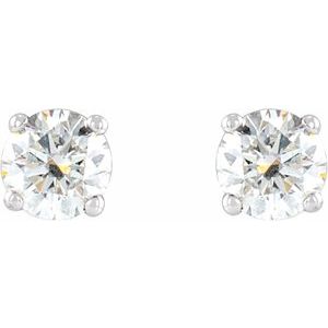 14K White Gold 1/4 CTW Natural Diamond Cocktail-Style Earrings – image 2