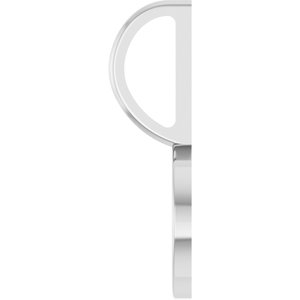 Platinum Engravable Disc Charm/Pendant – image 3