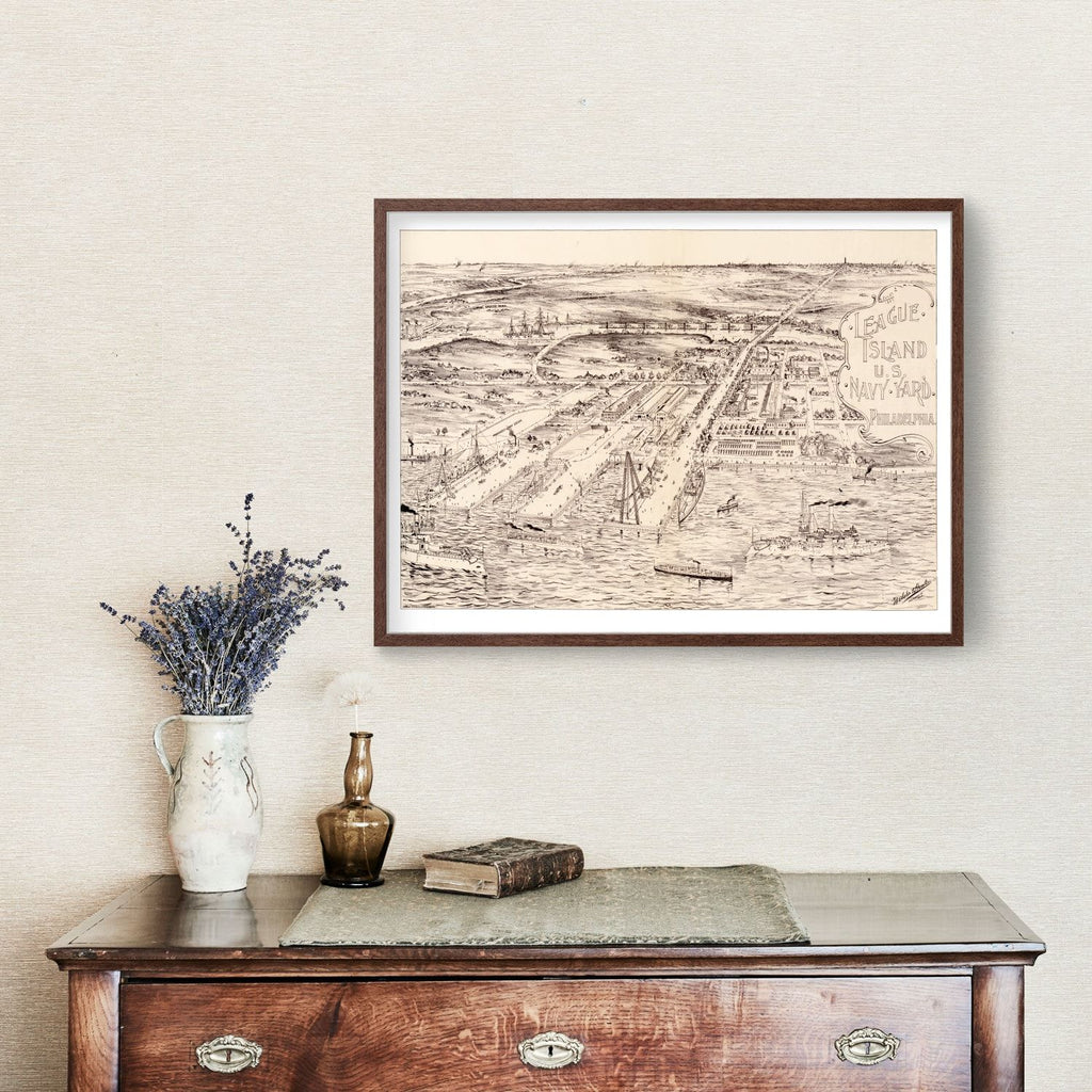 Vintage Map of Philadelphia, Pennsylvania 1897