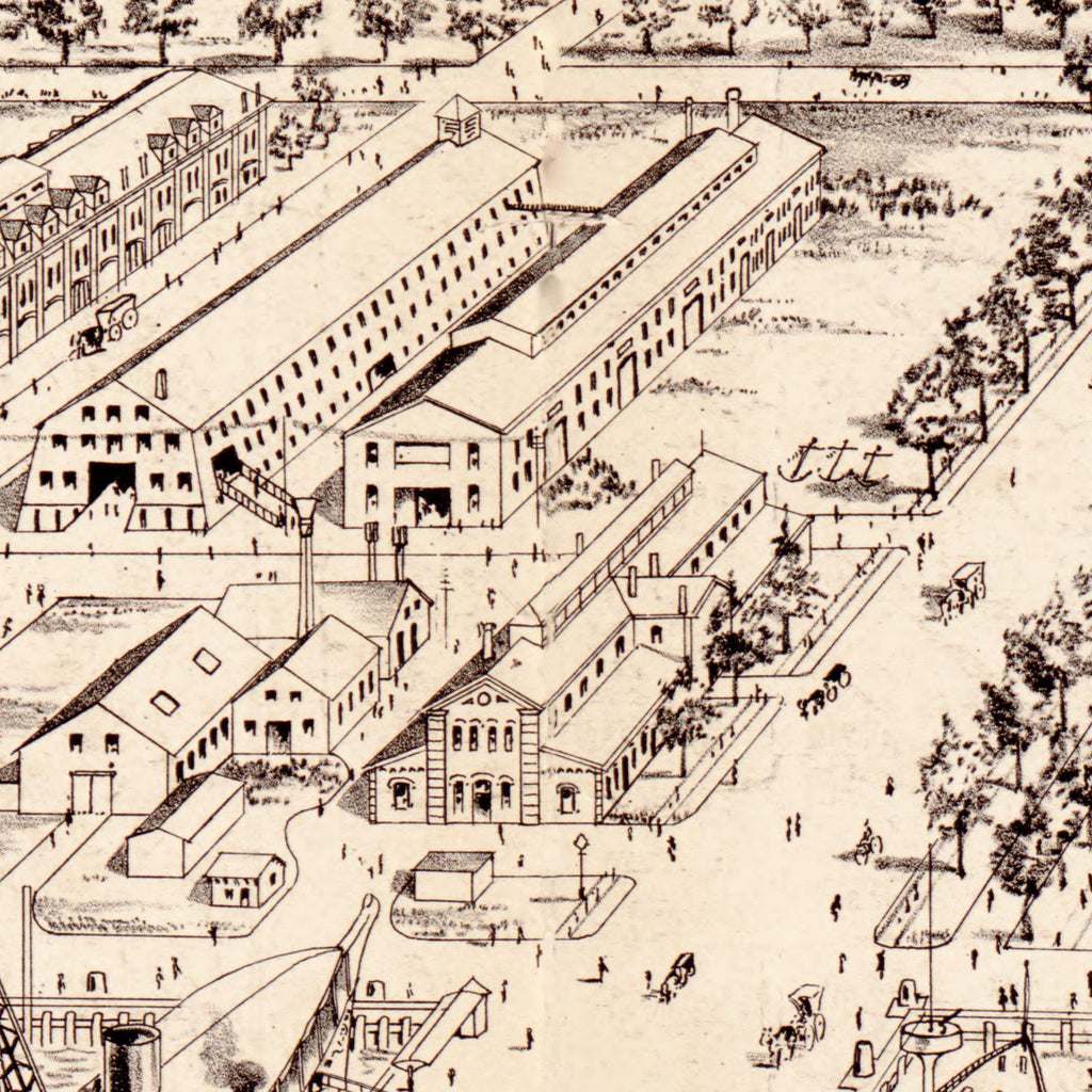 Vintage Map of Philadelphia, Pennsylvania 1897