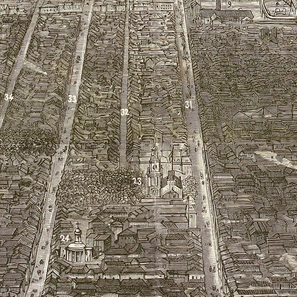 Vintage Map of Philadelphia, Pennsylvania 1876
