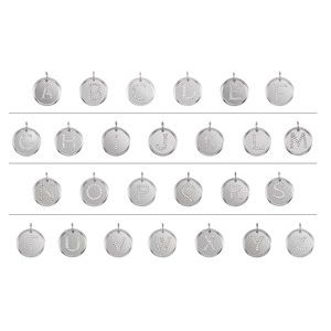 Sterling Silver .06 CTW Natural Diamond Posh Mommy® Initial C 18" Necklace