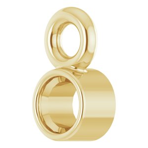 10K Yellow Gold 1.75 mm Round Bezel-Set Dangle