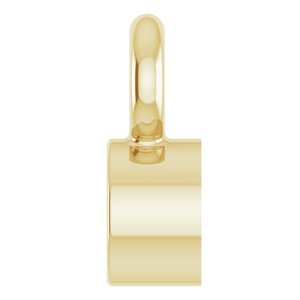 14K Yellow Gold 1.75 mm Round Bezel-Set Dangle