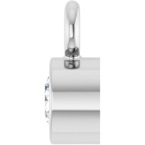 Platinum .04 CT Natural Diamond Dangle