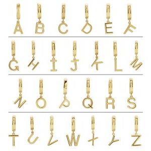 Initial Huggie Earrings