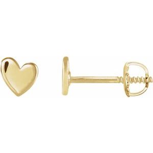 Asymmetric Heart Earrings
