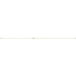 14K Yellow Gold .015 CTW Natural Diamond Off-Center Angel Wing 18" Necklace