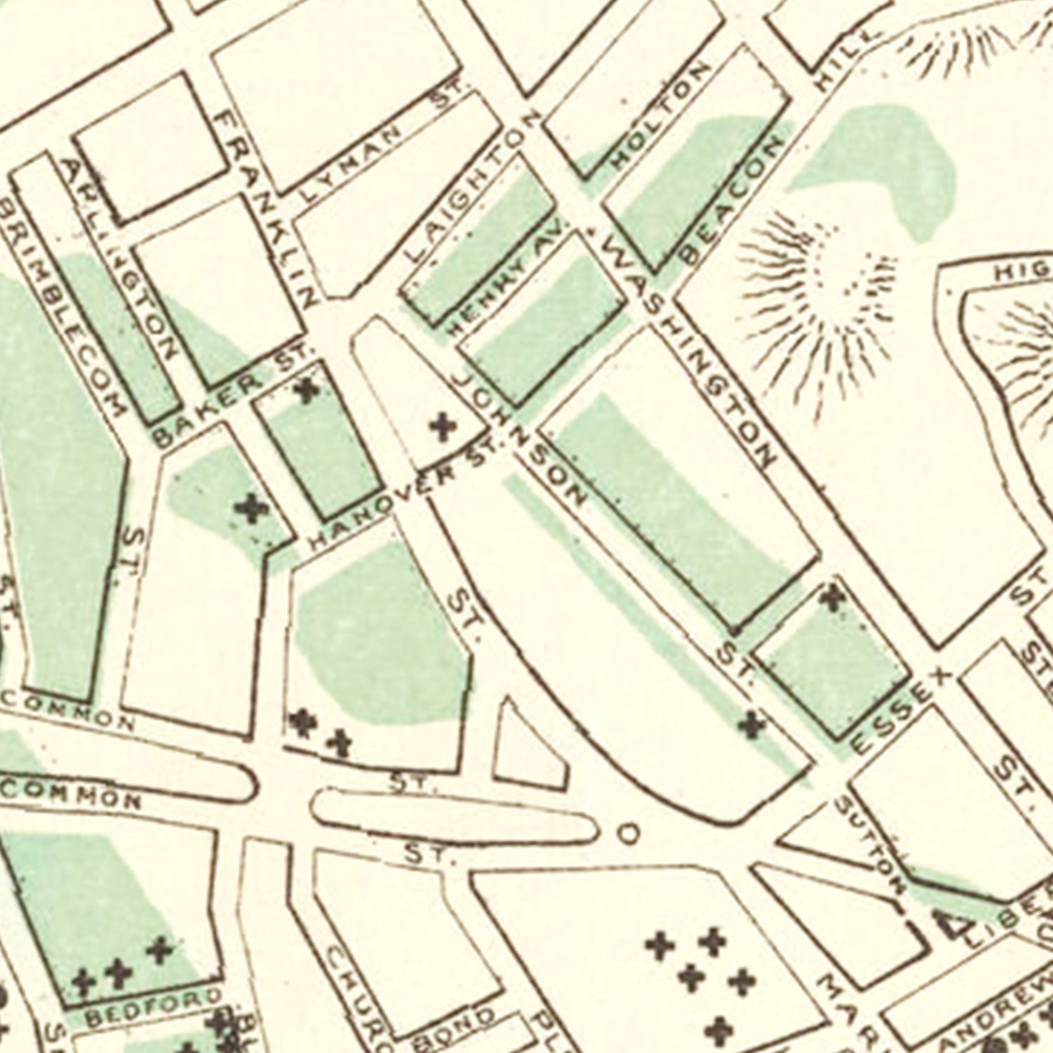 Vintage Map of Lynn, Massachusetts 1876