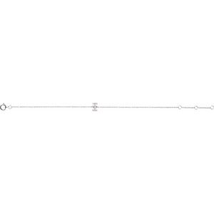 Sterling Silver .05 CTW Lab-Grown Diamond Initial I 6-7" Bracelet – image 2