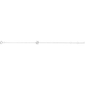 14K White Gold .06 CTW Natural Diamond Initial Z 6-7" Bracelet – image 2