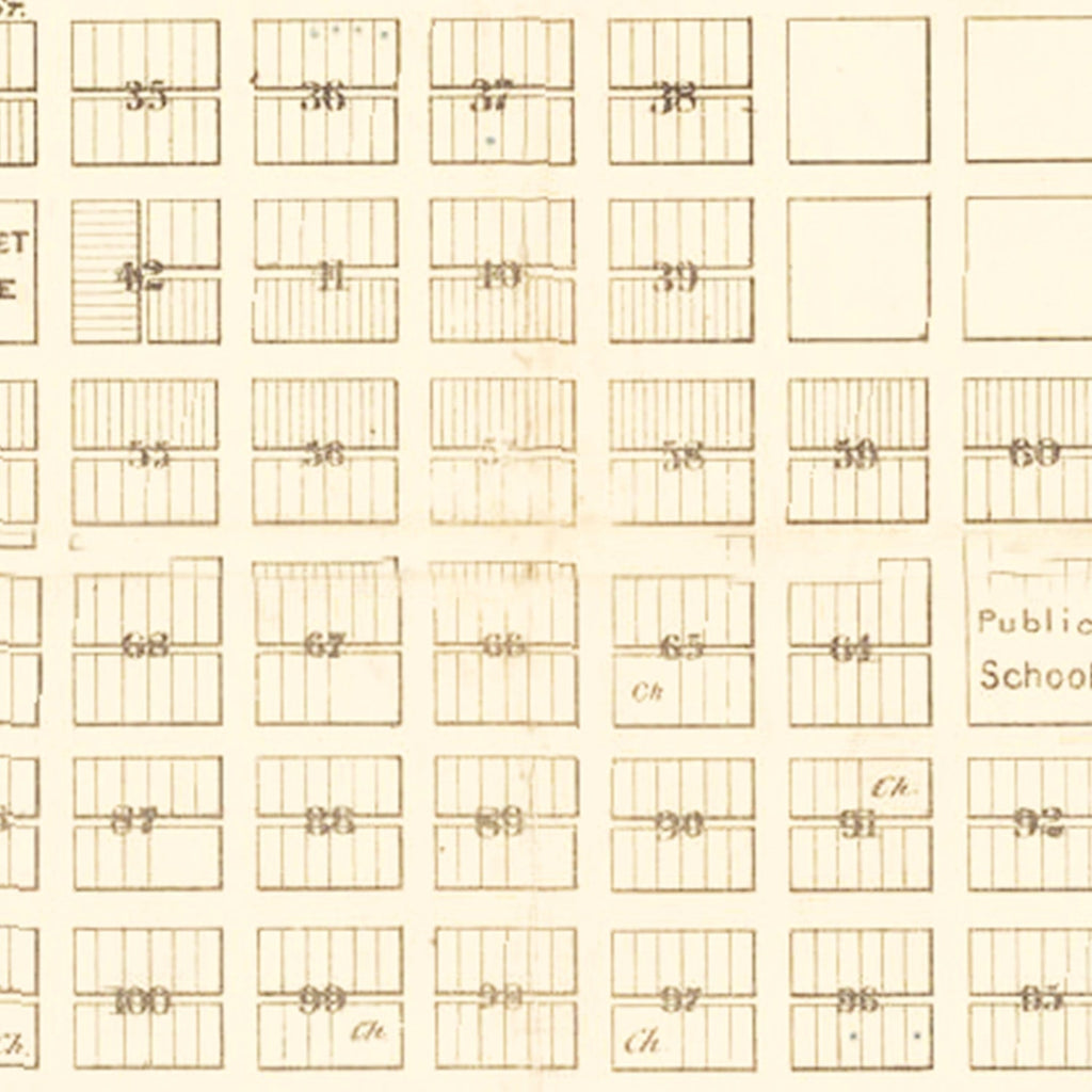 Vintage Map of Lincoln, Nebraska 1871