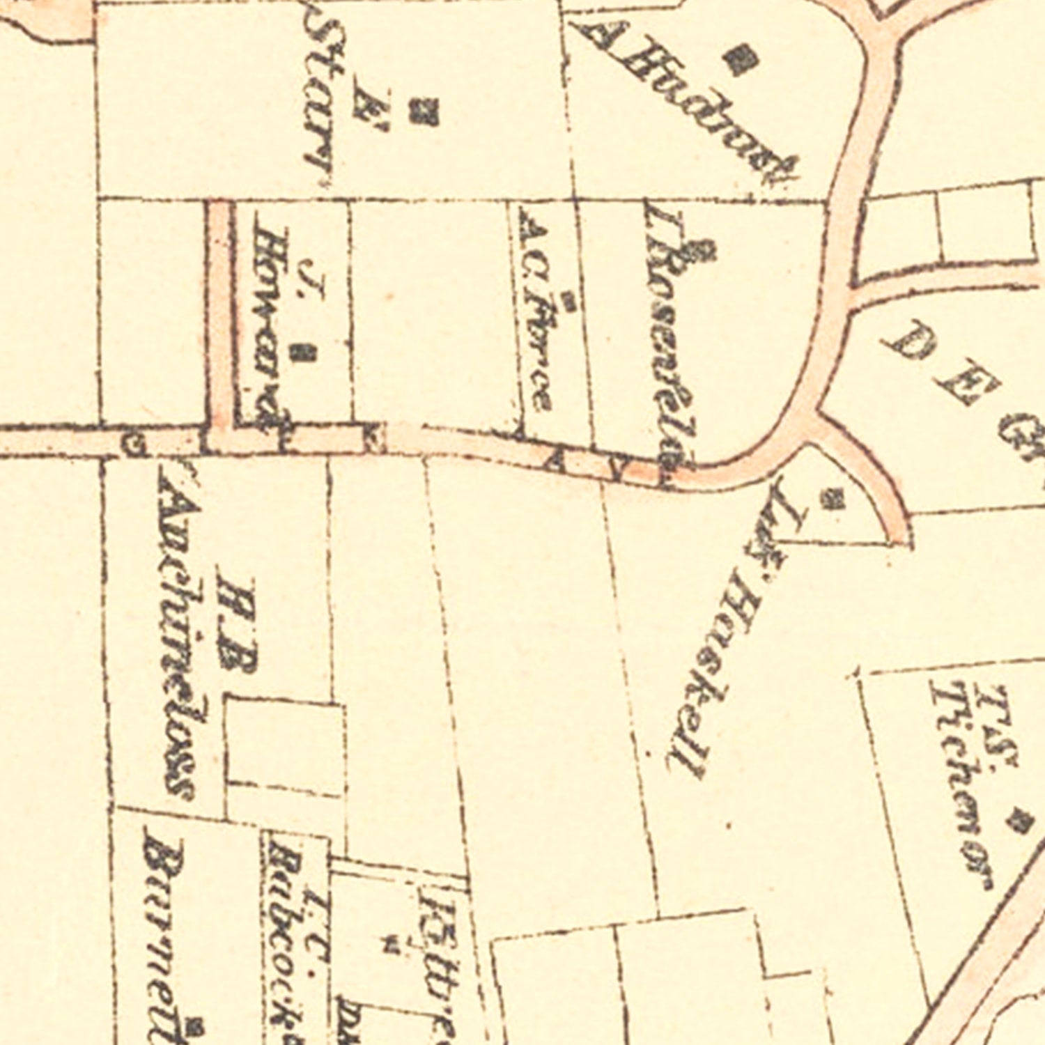 Vintage Llewellyn Park West Orange NJ Map 1870